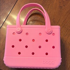 Bitty Bogg Tote Bag - pink bubbles color